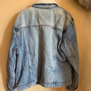 Sherpa lined denim jacket